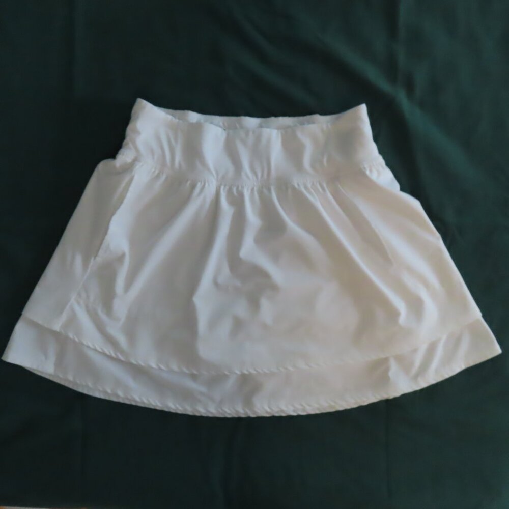 Footjoy Ladies Performance Layered Golf Tennis Skort Shorts Skirt Medium White